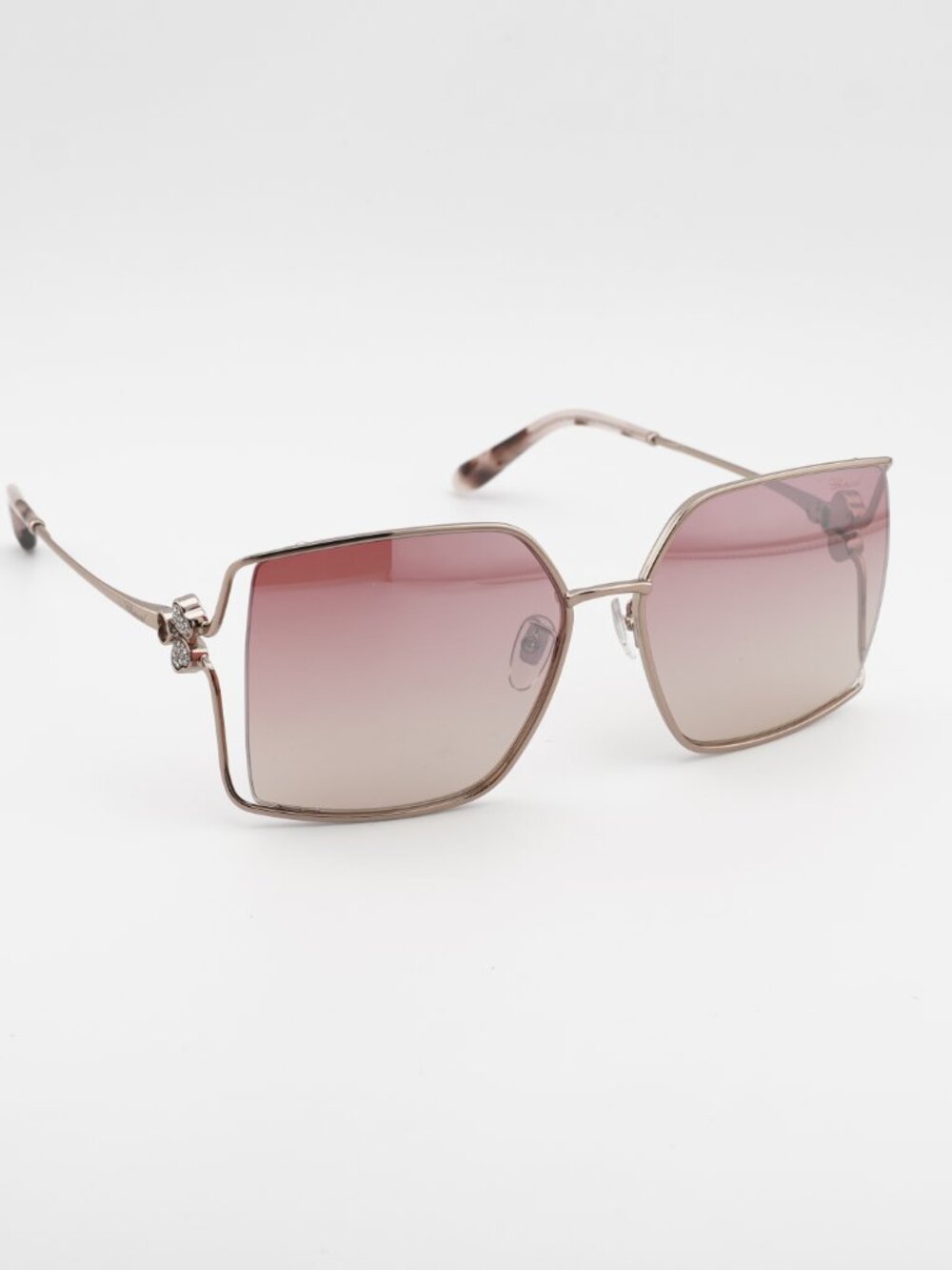 Chopard SCHG68S A32X Butterfly Sunglasses - Gold / Red Gradient - Picture 6 of 9